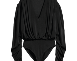 Body negro recogido / Talla 38 (S)